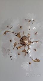 Lampadario da camera con due abat-jour