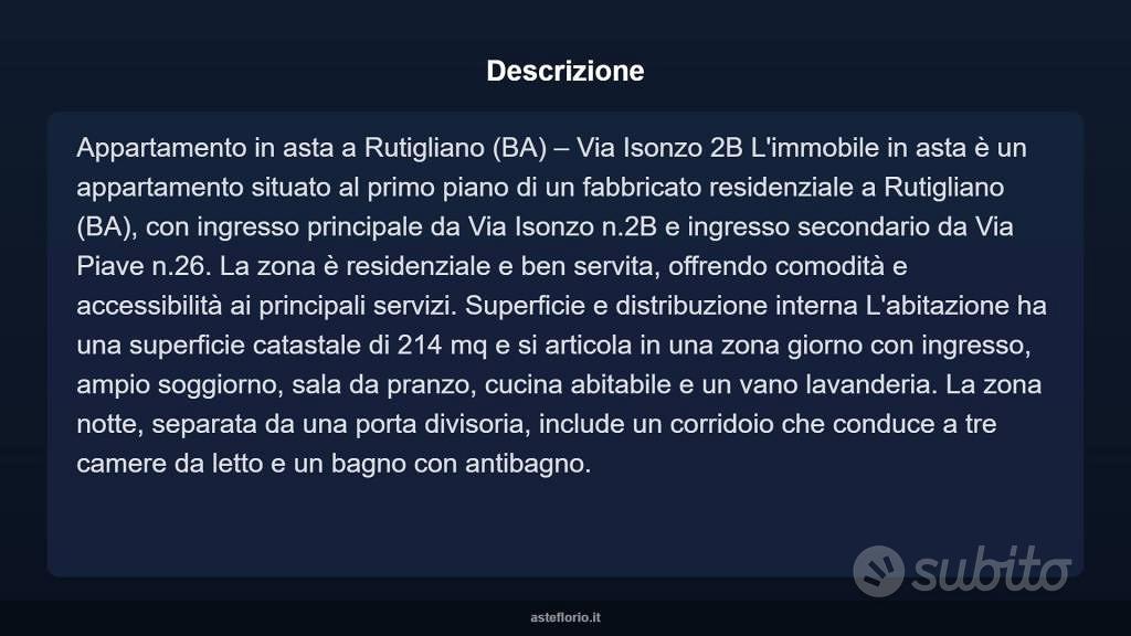 Appartamento – Rutigliano, Bari - Vista 3