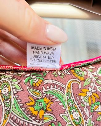 Vestito lungo boho in seta – acquistato in India