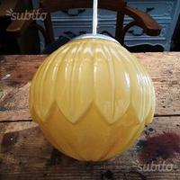 Lampadario in vetro anni 50