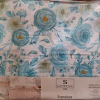 completo lenzuola matrimoniali 100% cotone