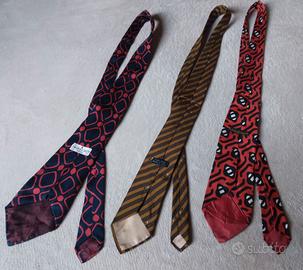 cravatte vintage seta naturale made in Ita
