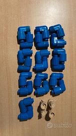 Accessori irrigazione: prese a staffa + raccordi s