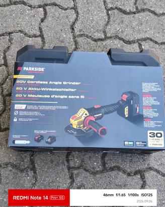 SMERIGLIATRICE ANGOLARE PARKSIDE PERFORMANCE NUOVA