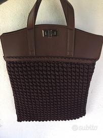 Borsa in cordino Caffè Fatta a mano