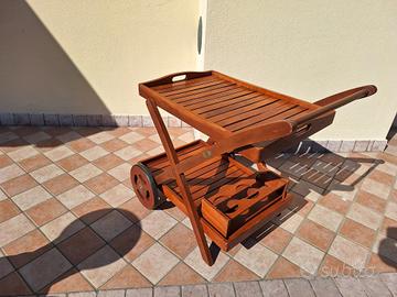carrello portavivande giardino 