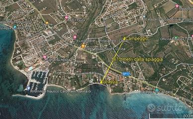 Campeggio su 4.5 ettari vista mare a 460 mt. dal m