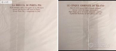 5 tavole storiche tematiche cm. 30X40