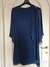 abito elegante da cerimonia blu 