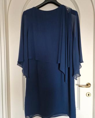 abito elegante da cerimonia blu 