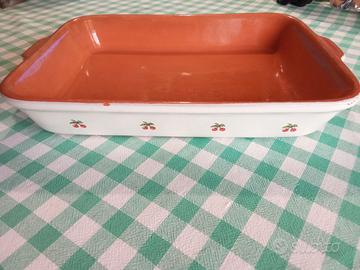 teglia rettangolare vintage terracotta