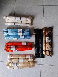 N. 23 matassine in paglia artificiale (Rafia)