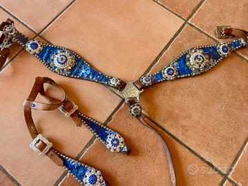 Pettorale western con testiera