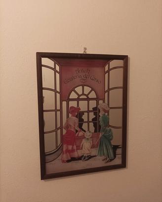 Specchio Pubblicitario Vintage Antica Gelateria 
