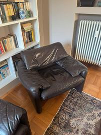 Coppia poltrone Maralunga Cassina