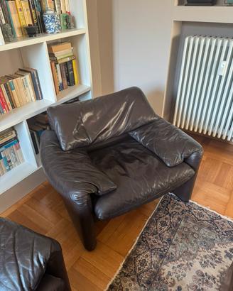 Coppia poltrone Maralunga Cassina