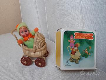 BRICIOLINA con CARROZZINA anni '70 MOLTO RARA