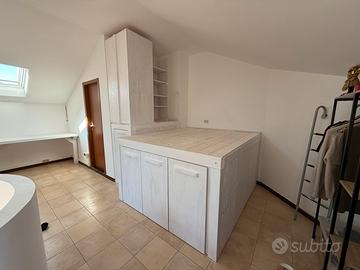 Soppalco.  Letto a soppalco