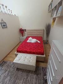 Letto 1 piazza e mezzo con contenitore + materasso