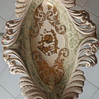 Antico Vassoio in porcellana di Carlo Moro. Pavia