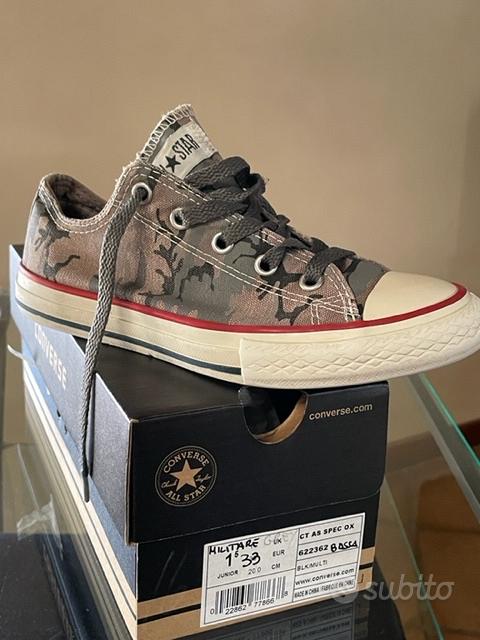 Converse verde hotsell militare basse