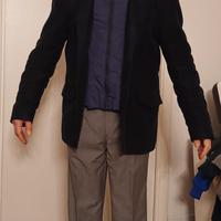 Giacca uomo tipo Peacot blu taglia 54