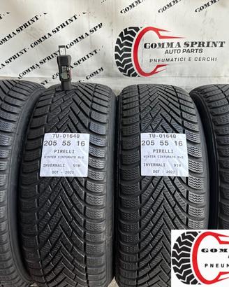 4 PNEUMATICI 205/55 R16 PIRELLI INVERNALI