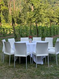 Sedie Pedrali bianche – lotto 100 pezzi