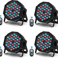 4 pezzi- DELIBANG 36 par LED Faretto RGB DMX512 Lu