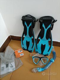 Set di pinne ,maschera,tubo