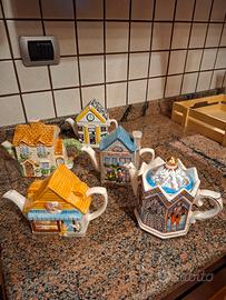 5 teiere in ceramica