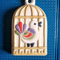 Formella grande Thun canarino gabbia