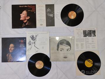 3 LP dischi Maria Callas  Bellini Donizetti Norma