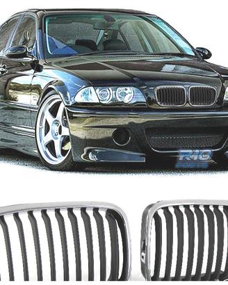 GRIGLIE BMW E46 SEDAN TOURING 98-01 LOOK M NERO CR