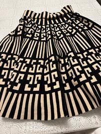 Gonna a pieghe fantasia