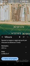 Sicilia  terreno fronte mare 4500 mq  d