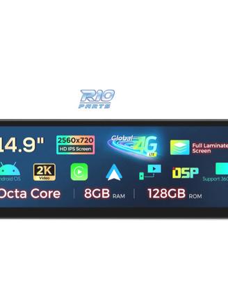RADIO GPS ANDROID 14 BMW SERIE 5 F07 CIC 15" 8GB+