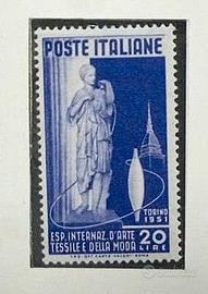 Francobollo 1951 - 10a esposizione d'arte
