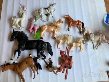 Lotto modellini cavalli, My mini pony ed altro
