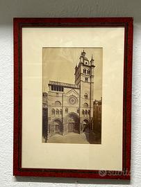 Antica Foto Stampa San Lorenzo Cattedrale Genova