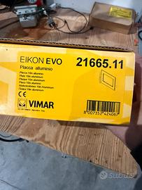 Vimar eikon evo placca 10in alluminio