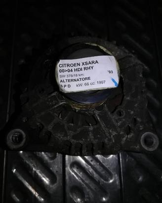 Alternatore CITROEN XSARA 1997cc HDI del 2003