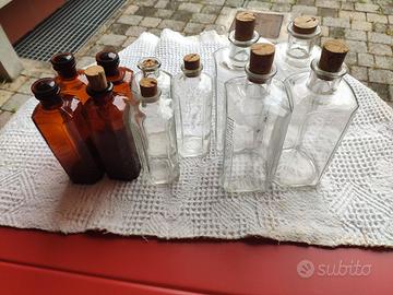 Bottiglie vetro vintage, esercito italiano