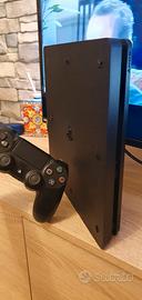 PS4 Slim 500gb nera + giochi