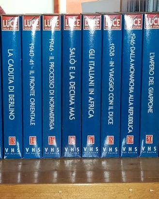 cassette VHS storia d'Italia 