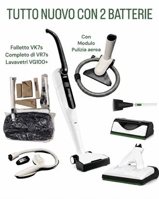 Vorwerk FollettoVK7s Nuovo+VR7s+Lavavetri VG100+2🔋