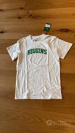 T-Shirt Higgins Bambino Bianca Logo Verde 158/164