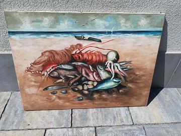 QUADRI AUTOGRAFATI DI PECORARO ED ALTRO PITTORE