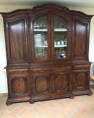 Buffet credenza, tavolo e tavolino in vetro
