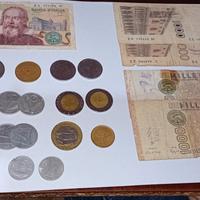 set monete banconote Lire